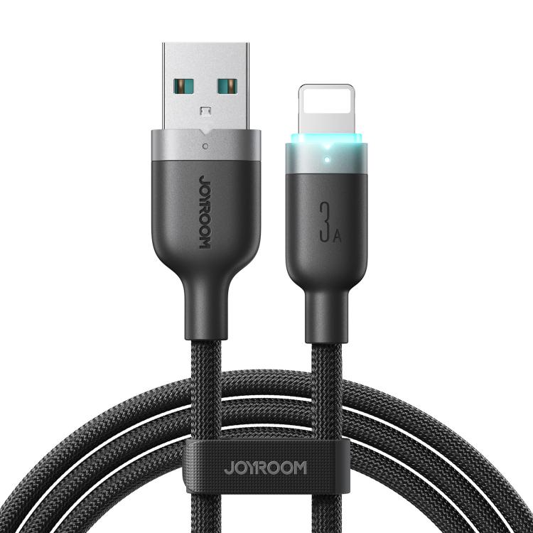 كابل بيانات شحن سريع مع إيقاف تشغيل تلقائي JOYROOM S-A63 سلسلة StarWay بطول 1.2م 3A من USB-A إلى 8 Pin، USB-A إلى 8 Pin