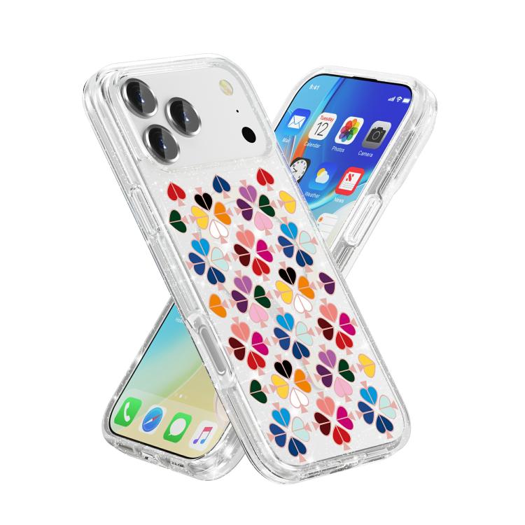 غطاء هاتف متلألئ بنمط قلب أحمر كريستالي مغناطيسي، لجهاز iPhone 17 Pro Max، لجهاز iPhone 17 Pro