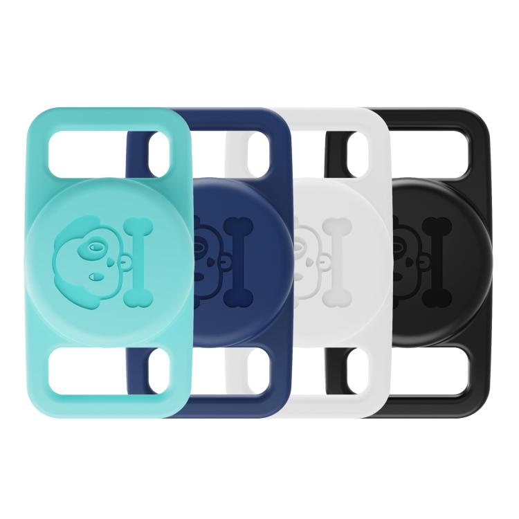 4 قطع من حافظات السيليكون الواقية المقاومة للماء بتصميم طوق حيوان أليف من XDcase، 4 قطع (أسود أبيض أزرق أخضر)، 4 قطع (وردي أحمر بنفسجي أصفر)