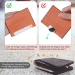 حافظة واقية رقيقة للغاية بتصميم محفظة بطاقات من TPU من XDcase، لطراز AirTag الجيل الثاني / الجيل الأول