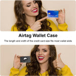حافظة واقية رقيقة للغاية بتصميم محفظة بطاقات من TPU من XDcase، لطراز AirTag الجيل الثاني / الجيل الأول