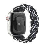سوار ساعة منسوج مطاطي لسلسلة Apple Watch 6 وSE و5 و4 مقاس 40مم / 3 و2 و1 مقاس 38مم، 160مم