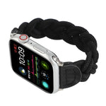 سوار ساعة منسوج مطاطي لسلسلة Apple Watch 6 وSE و5 و4 مقاس 44مم / 3 و2 و1 مقاس 42مم، 160مم