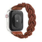 سوار ساعة منسوج مطاطي لسلسلة Apple Watch 6 وSE و5 و4 مقاس 44مم / 3 و2 و1 مقاس 42مم، 160مم