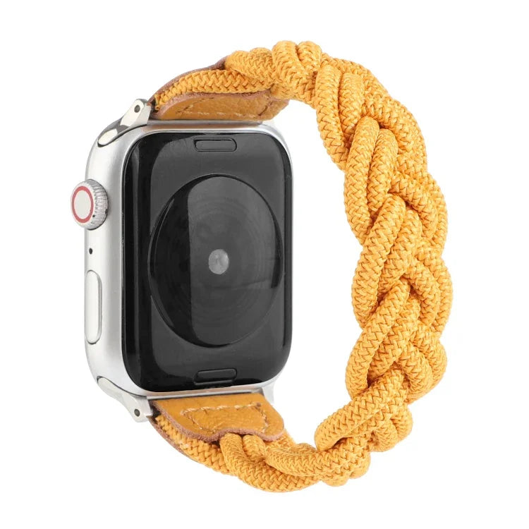 سوار ساعة منسوج مطاطي لسلسلة Apple Watch 6 وSE و5 و4 مقاس 44مم / 3 و2 و1 مقاس 42مم، 160مم