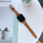 سوار ساعة بديل من الجلد الطبيعي مزدوج الوجه، لسلسلة Apple Watch 7 مقاس 41مم / و6 وSE و5 و4 مقاس 40مم، لسلسلة Apple Watch 7 مقاس 45مم / و6 وSE و5 و4 مقاس 44مم