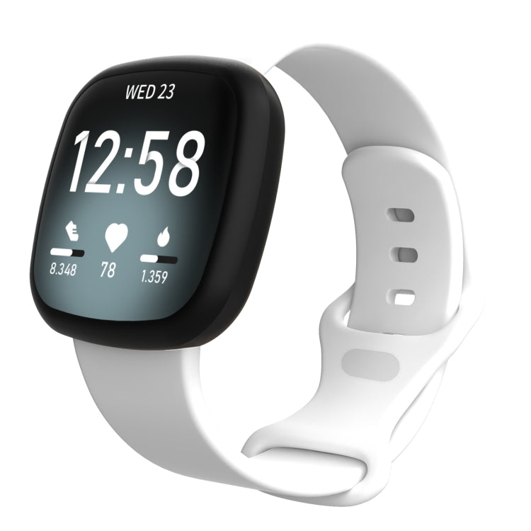 For Fitbit Versa 3 / Sense Silicone Replacement Strap Watchband, Size: S, Size: S