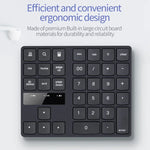 533 35 Keys 2.4G Ultra-thin Design Wireless Charging Digital Keyboard
