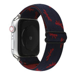 سوار ساعة بإبزيم بنمط عرقي لسلسلة Apple Watch 6 & SE & 5 & 4 بمقاس 40مم / 3 & 2 & 1 بمقاس 38مم، لسلسلة Apple Watch 7 بمقاس 41مم / 6 & SE & 5 & 4 بمقاس 40مم / 3 & 2 & 1 بمقاس 38مم