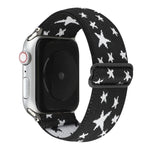 سوار ساعة بإبزيم بنمط عرقي لسلسلة Apple Watch 6 & SE & 5 & 4 بمقاس 40مم / 3 & 2 & 1 بمقاس 38مم، لسلسلة Apple Watch 7 بمقاس 41مم / 6 & SE & 5 & 4 بمقاس 40مم / 3 & 2 & 1 بمقاس 38مم