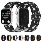 سوار ساعة بإبزيم بنمط عرقي لسلسلة Apple Watch 6 & SE & 5 & 4 بمقاس 40مم / 3 & 2 & 1 بمقاس 38مم، لسلسلة Apple Watch 7 بمقاس 41مم / 6 & SE & 5 & 4 بمقاس 40مم / 3 & 2 & 1 بمقاس 38مم
