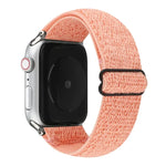 سوار ساعة نايلون بلون صلب لسلسلة Apple Watch 6 & SE & 5 & 4 بمقاس 40مم / 3 & 2 & 1 بمقاس 38مم، لسلسلة Apple Watch 7 بمقاس 41مم / 6 & SE & 5 & 4 بمقاس 40مم / 3 & 2 & 1 بمقاس 38مم