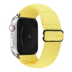 سوار ساعة نايلون بلون صلب لسلسلة Apple Watch 6 & SE & 5 & 4 بمقاس 44مم / 3 & 2 & 1 بمقاس 42مم، لسلسلة Apple Watch 7 بمقاس 45مم / 6 & SE & 5 & 4 بمقاس 44مم / 3 & 2 & 1 بمقاس 42مم
