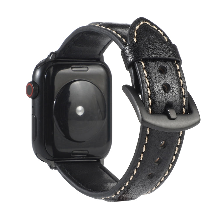 Genuine Leather Watchband For Apple Watch Series 6 & SE & 5 & 4 44mm / 3 & 2 & 1 42mm, For Apple Watch Series 7 45mm / 6 & SE & 5 & 4 44mm / 3 & 2 & 1 42mm