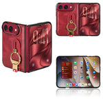 Wristband Leather Back Phone Case, For iPhone Duo