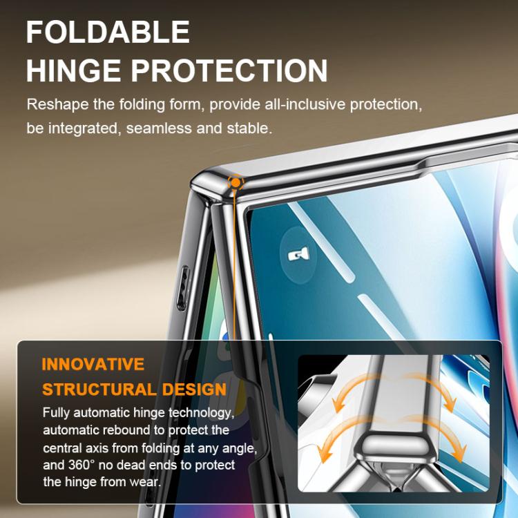 Integrated Shell And Flim Electroplating Transparent Shockproof Phone Case, For iPhone Duo