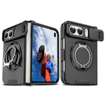 Sliding Camshield Ring Holder Phone Case, For iPhone Duo