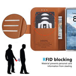 ABEEL RFID Side Buckle Leather Phone Case, For iPhone Duo