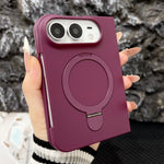 Skin Feel Frosted Rotation Holder Phone Case, For iPhone Duo