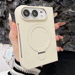 Skin Feel Frosted Rotation Holder Phone Case, For iPhone Duo