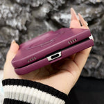 Skin Feel Frosted Rotation Holder Phone Case, For iPhone Duo