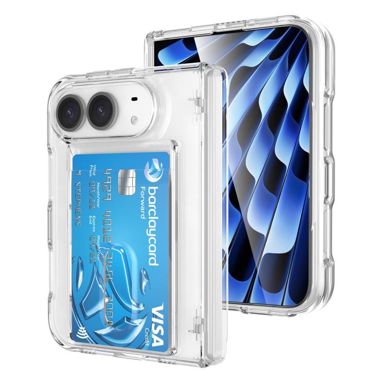 Magnetic Hinge Shockproof Phone Case with Card Slort, For iPhone Duo