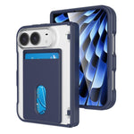 Magnetic Hinge Shockproof Phone Case with Card Slort, For iPhone Duo