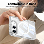 GKK Integrated Magnetic Folding Hinge Transparent Phone Case, For iPhone Duo