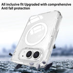 Hinge Magnetic Ring Integrated Film Phone Case, For iPhone Duo