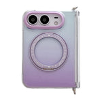 Gradient Side Buckle Hinge Rotating Holder Magnetic Phone Case, For iPhone Duo