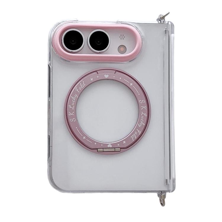Side Buckle Hinge Rotating Holder Magnetic Phone Case, For iPhone Duo