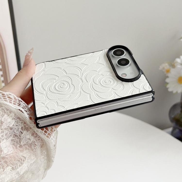 Impression Camellia Pattern Protective Phone Case, For iPhone Duo