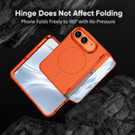 GKK Integrated Magnetic Hinge Side Foldable Holder Full Coverage Phone Case, For iPhone Duo