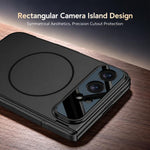 GKK Prism Hinge Full Coverage Side Holder Slim Ring Magnetic Phone CaseCase, For iPhone Duo
