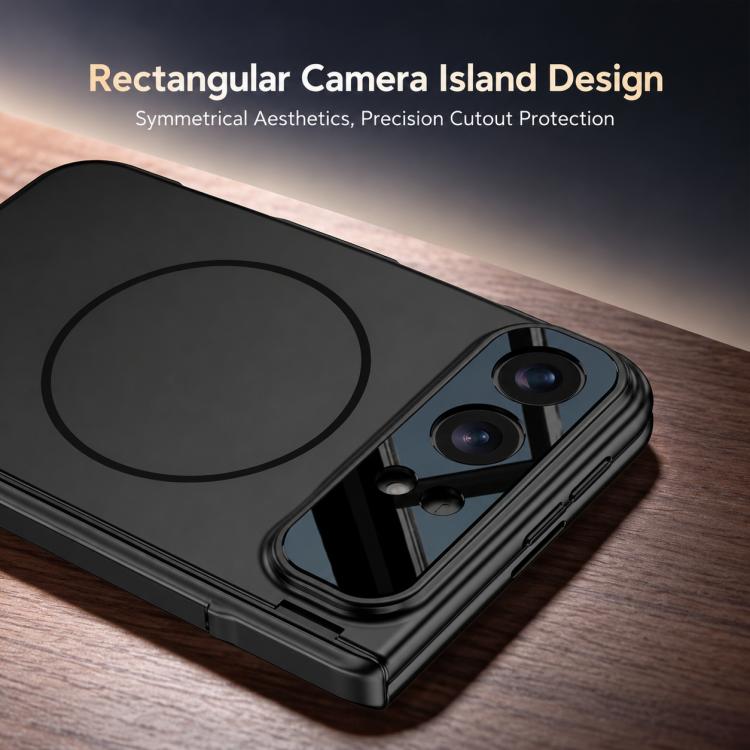 GKK Prism Hinge Full Coverage Side Holder Slim Ring Magnetic Phone CaseCase, For iPhone Duo