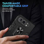 Shockproof Metal Ring Holder Phone Case, For iPhone Duo