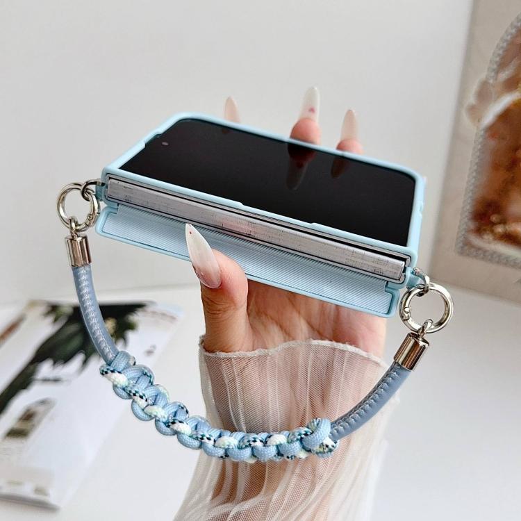 Side Clamp Magnetic Axis Solid Color Leather Texture Phone Case, For iPhone Duo