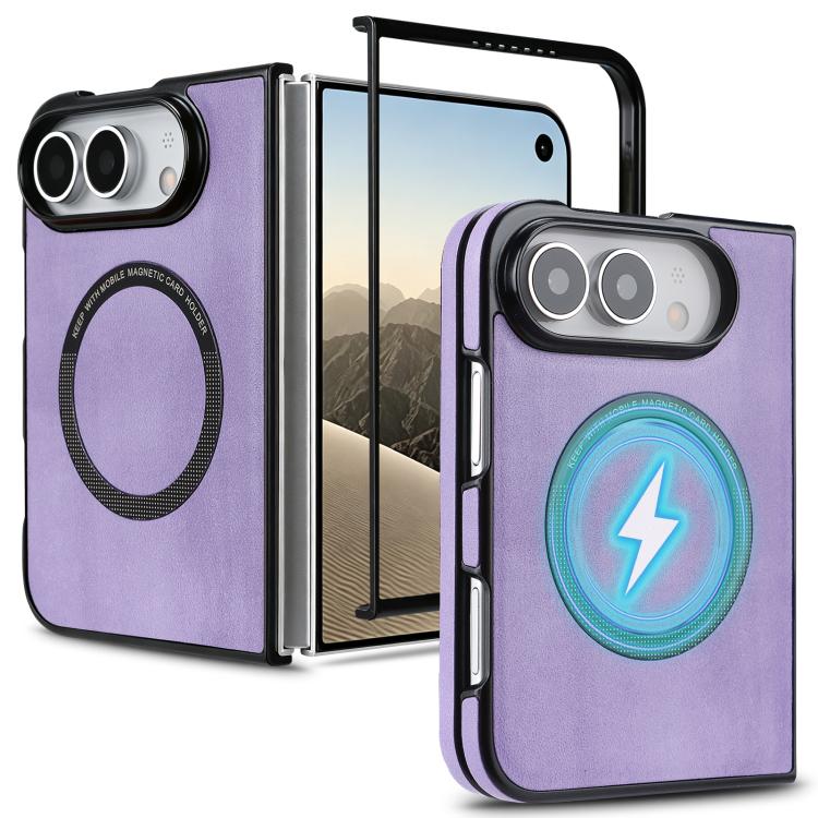 Folding Magnetic PU Phone Case, For iPhone Duo