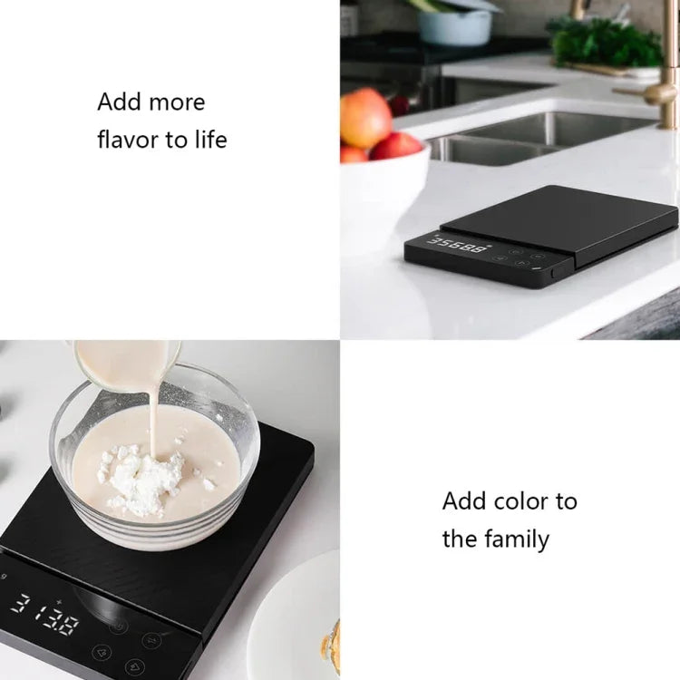 ميزان إلكتروني عالي الدقة للمطبخ بشاشة LCD من Xiaomi Youpin DUKA ES1، 8 كجم أصلي