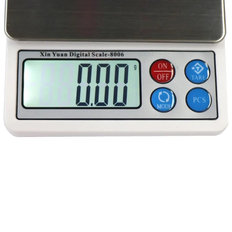 ميزان مجوهرات ذهبي رقمي محمول احترافي بشاشة LCD 2.2 بوصة XY-8006 600جم × 0.01جم
