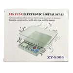 ميزان مجوهرات ذهبي رقمي محمول احترافي بشاشة LCD 2.2 بوصة XY-8006 600جم × 0.01جم