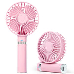 S2 Portable Foldable Handheld Electric Fan, with 3 Speed Control & Night Light