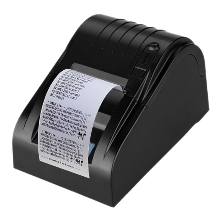طابعة إيصالات حرارية محمولة POS-5890T بسرعة 90 مم/ثانية، متوافقة مع أوامر ESC/POS، POS-5890T/أسود