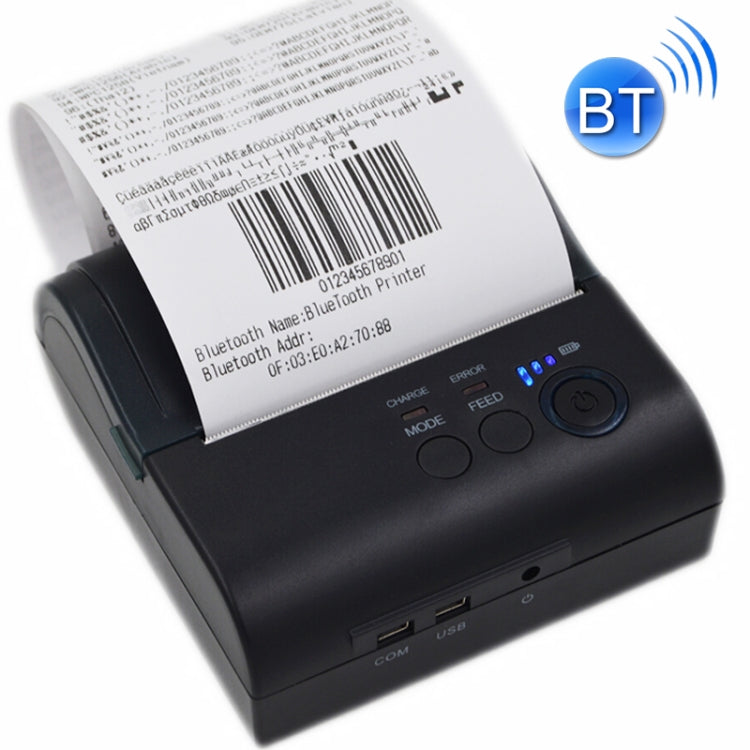 طابعة إيصالات حرارية محمولة بتقنية البلوتوث POS-8001LD، POS-8001LD