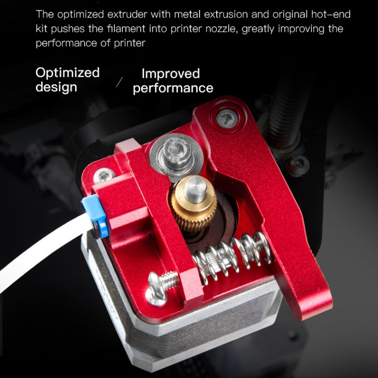 عدة طارد Bowden حمراء معدنية كاملة لطابعة Ender-3 / Ender-3 Pro / Ender-3 V2 / CR-10 Pro V2 ثلاثية الأبعاد من Creality