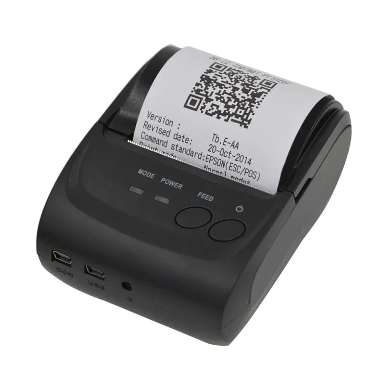 طابعة إيصالات حرارية خطية بلوتوث POS-5802 (أسود)، POS-5802