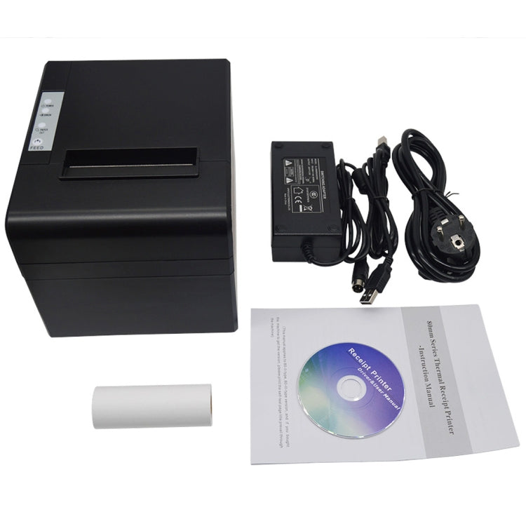طابعة إيصالات حرارية مقاومة للماء والزيت POS-8330 (أسود)، POS-8330