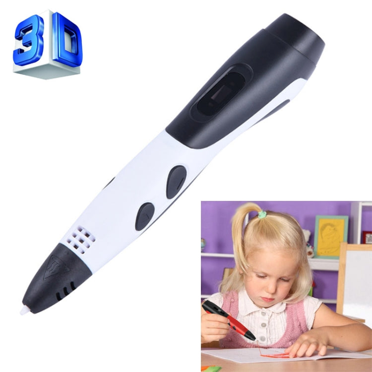 Gen 6th ABS / PLA Filament Kids DIY Drawing 3D Printing Pen with LCD Display(Blue+Black), EPR5210L, EPR5210R, EPR5210W, EPR5210Y