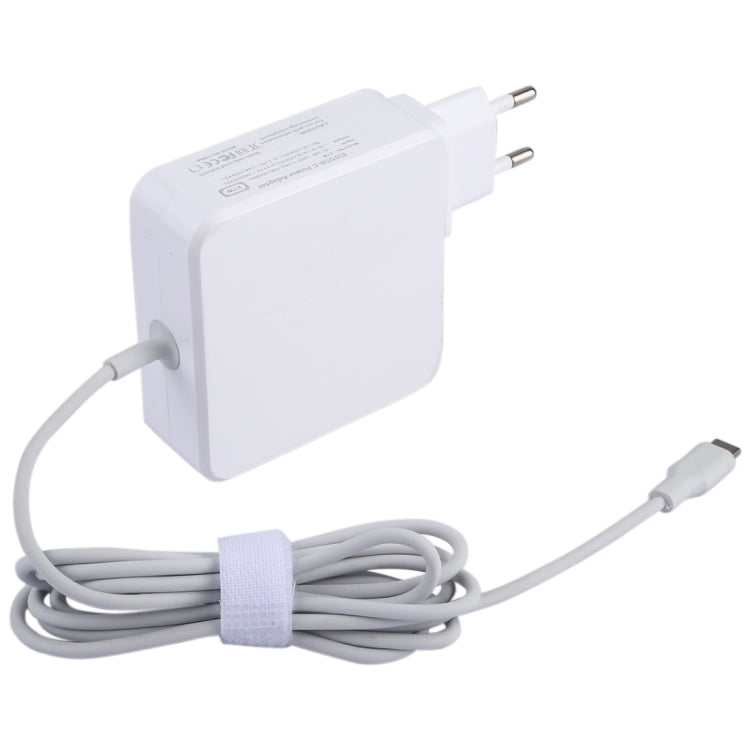 محول طاقة USB-C / Type-C بقوة 87 واط مع كابل شحن بطول 1.8 متر، قابس أوروبي