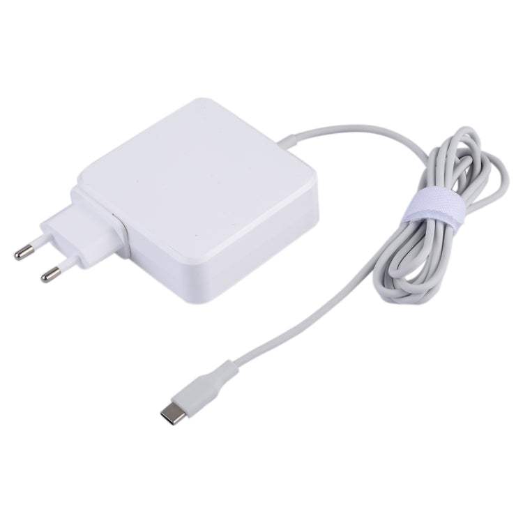 محول طاقة USB-C / Type-C بقوة 87 واط مع كابل شحن بطول 1.8 متر، قابس أوروبي